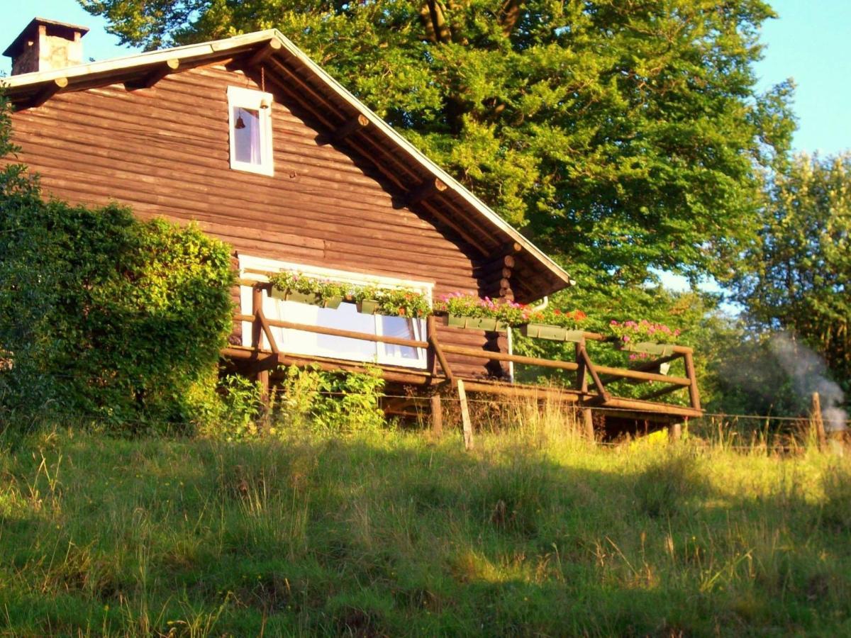 Open Wooden Chalet Built Against A Hill Francorchamps Exterior foto